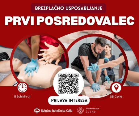 Prijava interesa usposabljanje Prvi posredovalec Usposabljanje prvi posredovalec